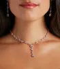 All That Glam Rhinestone Necklace And Earrings Set sold by Windsor