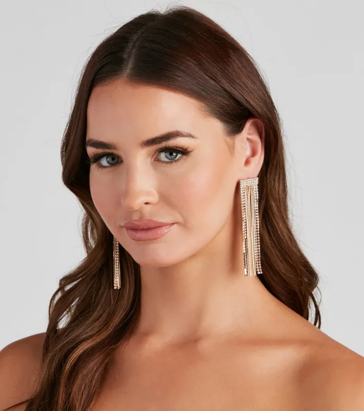 So Divine Fringe Statement Earrings sold by Windsor