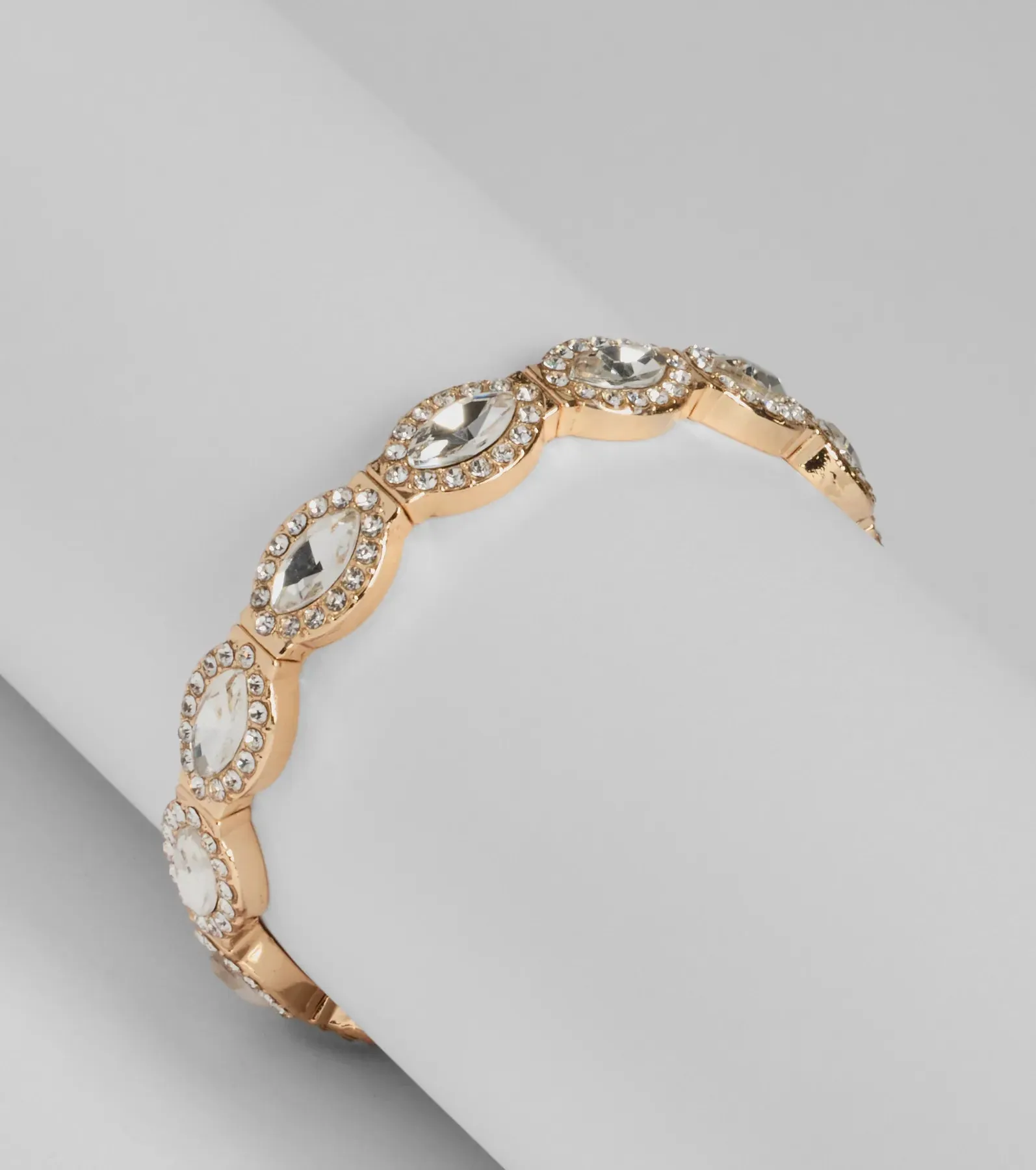 Glittering Element Rhinestone Stretch Bracelet sold by Windsor