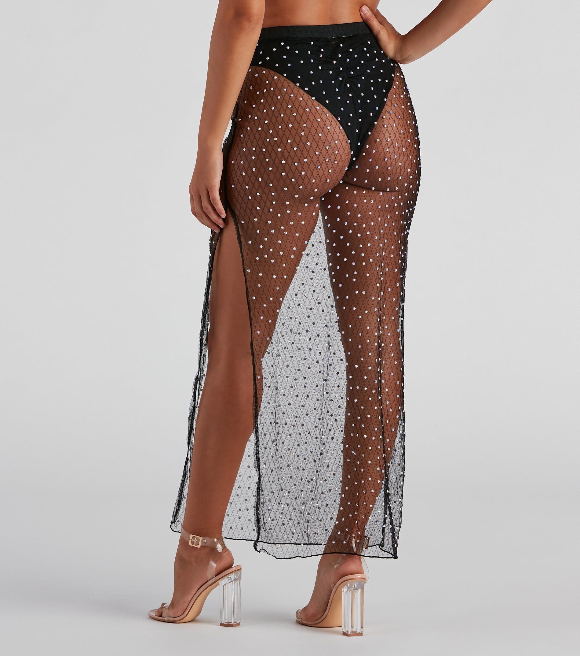 Glitzy Poolside Vibes Maxi Skirt sold by Windsor