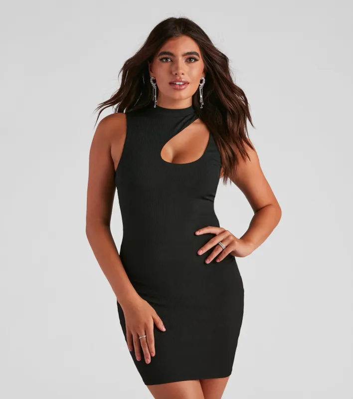Alluring Muse Bodycon Mini Dress sold by Windsor