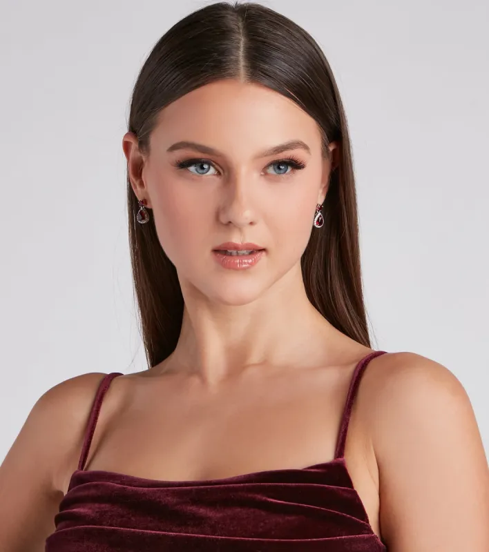 Glam Doll Teardrop Stud Earrings sold by Windsor