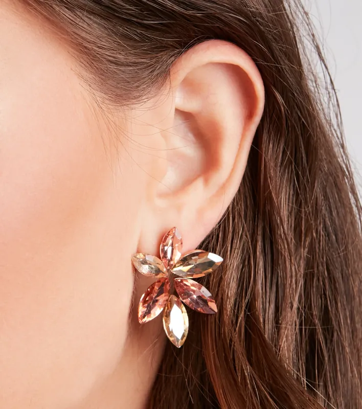 Divine Shine Bejeweled Stud Earrings sold by Windsor