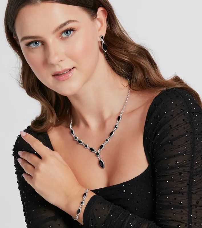 Radiate Bold Necklace And Earrings Set sold by Windsor