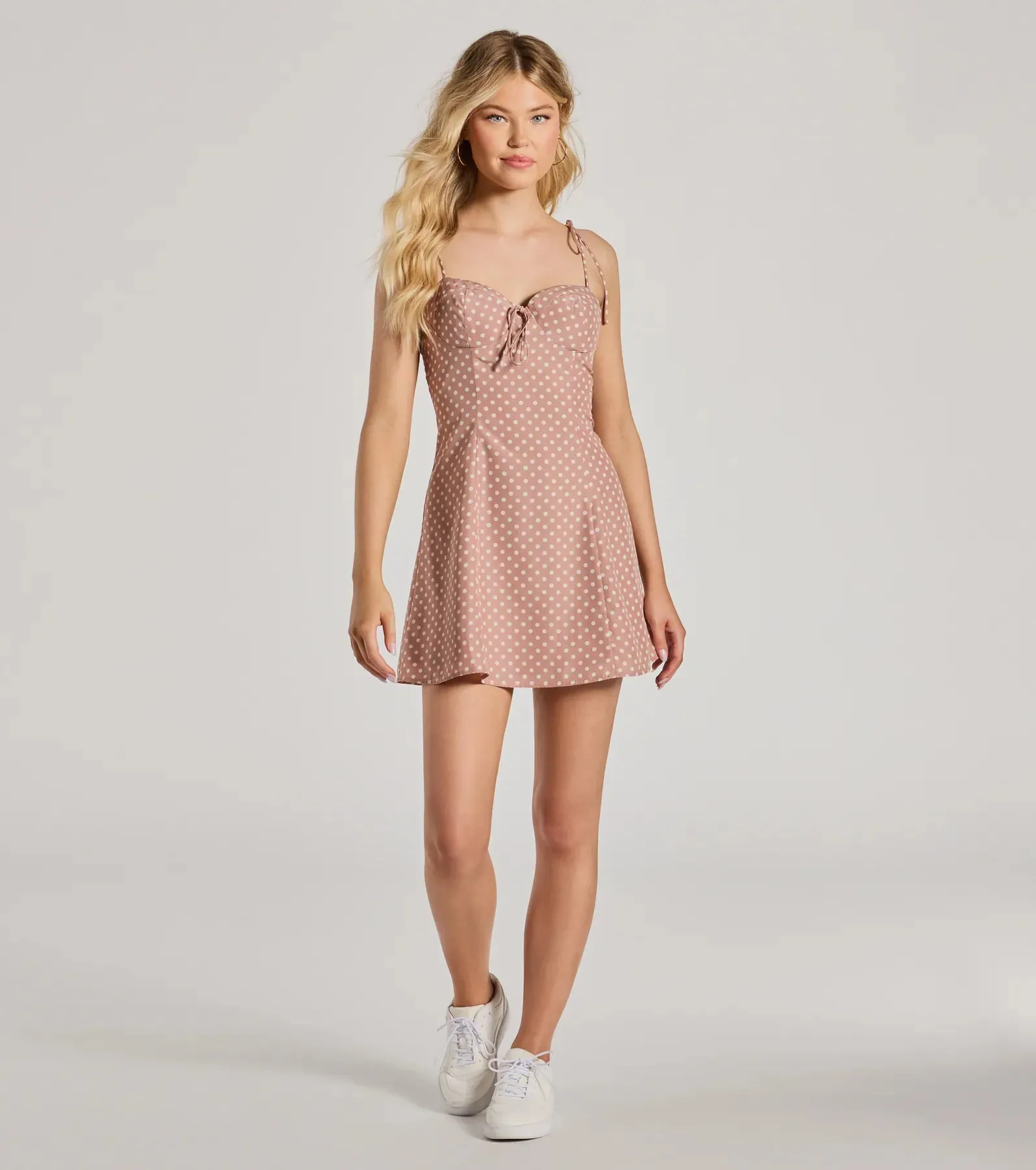 Perfectly Poised Sweetheart Polka Dot A-Line Dress sold by Windsor product image thumbnail 3