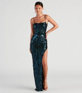 Jenelle Formal Sequin Open Back Dress sold by Windsor