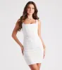 CLEARANCE - Total Bombshell Ruched Mini Dress sold by Windsor