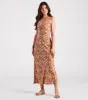 Pick Me Floral Lace-Up Maxi Dress sold by Windsor