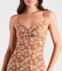 Pick Me Floral Lace-Up Maxi Dress sold by Windsor