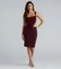 CLEARANCE - Stylish And Sculpted Bandage Midi Skirt sold by Windsor