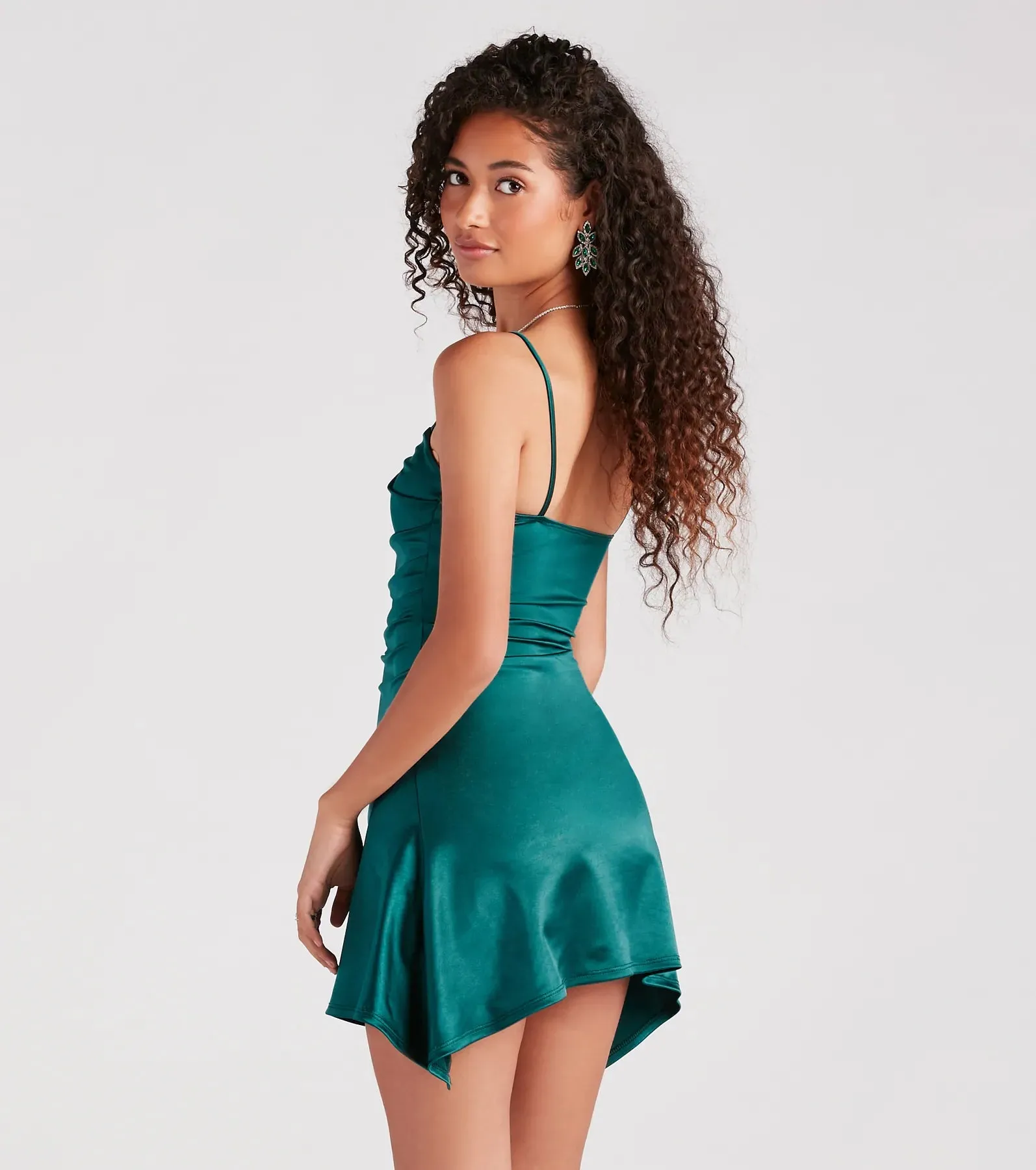 Show Off That Flair Satin A-Line Mini Dress sold by Windsor product image thumbnail 2