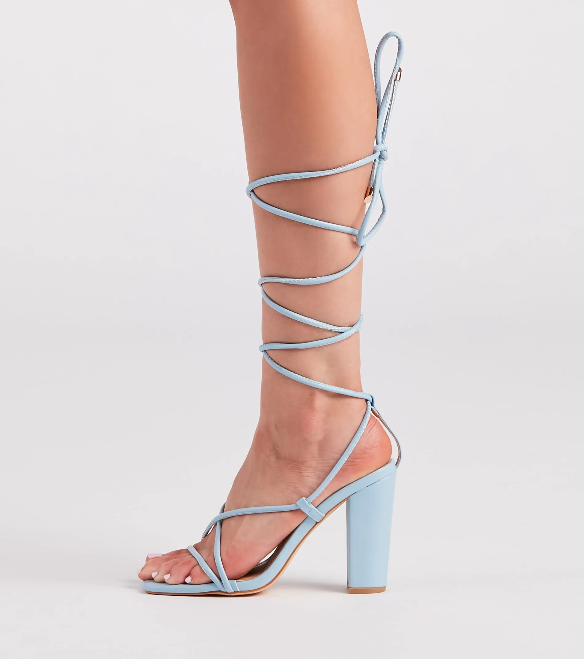 Summertime Muse Lace-Up Block Heels sold by Windsor product image thumbnail 3
