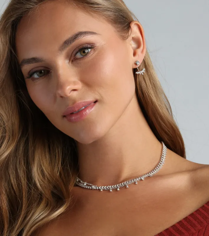 Modern Chic Ear Jacket Stud Earrings sold by Windsor