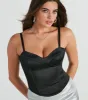Elegant Nights Sleeveless Satin Bustier sold by Windsor