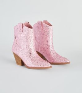 PLACEHOLDER - Glitzy Rhinestone Western Booties sold by Windsor