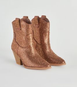PLACEHOLDER - Glitzy Rhinestone Western Booties sold by Windsor