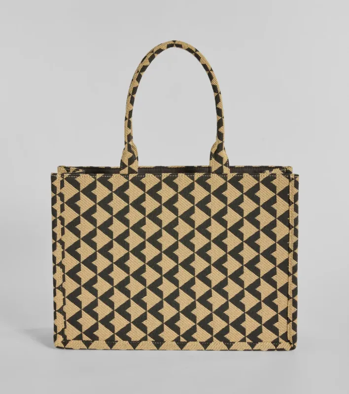 On The Go Jacquard Woven Tote Bag sold by Windsor