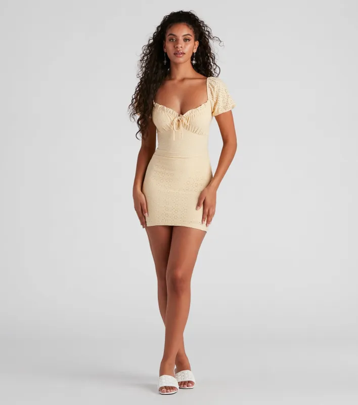 Summer Love Eyelet Mini Dress sold by Windsor