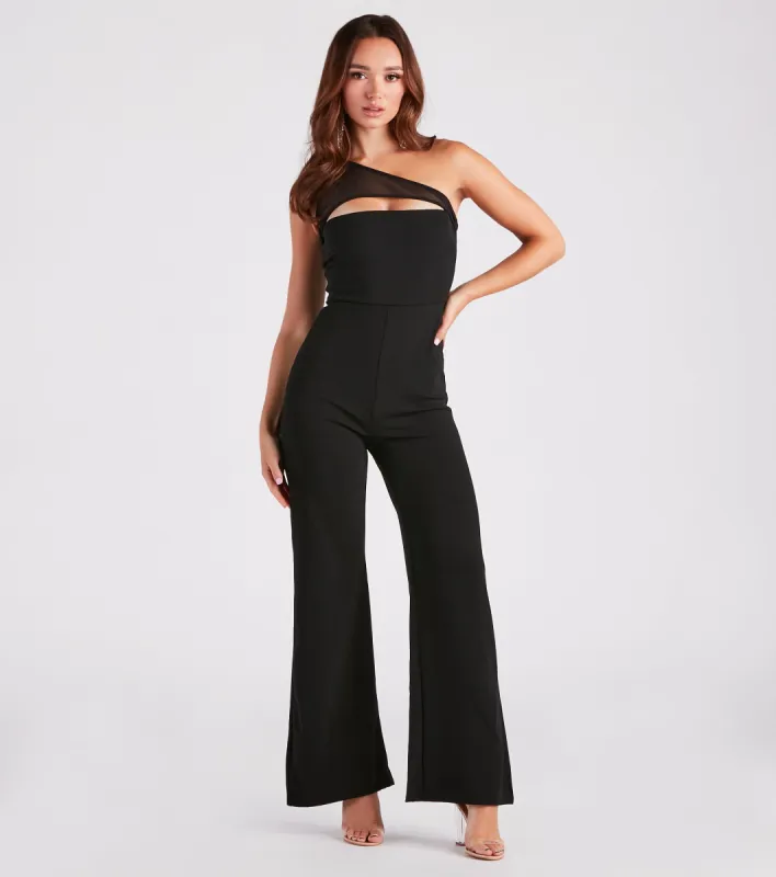 Chic Night Out One-Shoulder Jumpsuit sold by Windsor