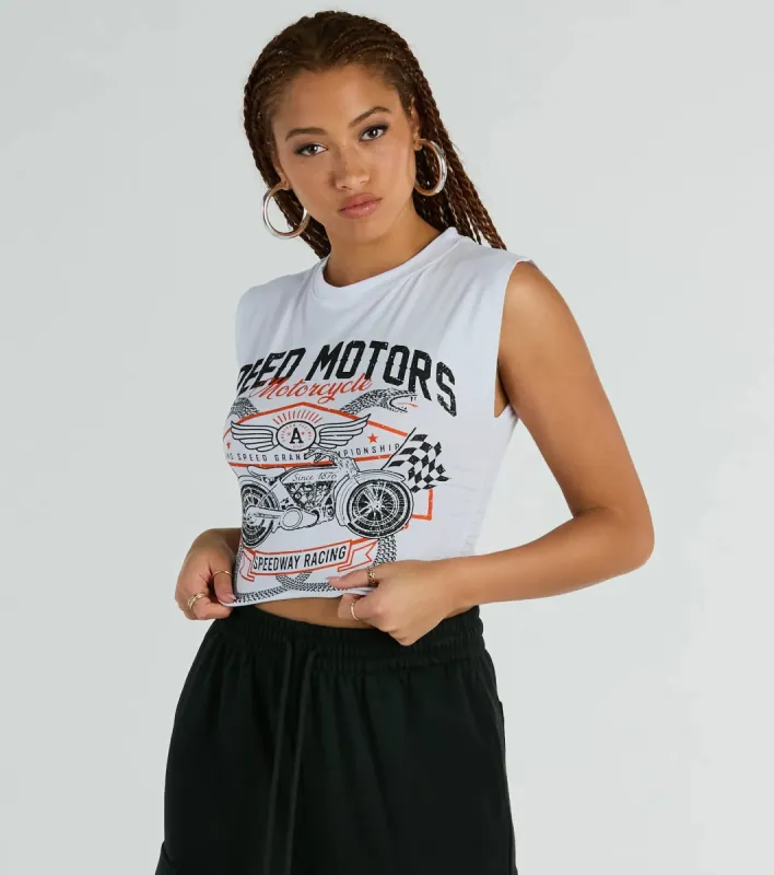 Speed Motors Racing Muscle Graphic Tee sold by Windsor