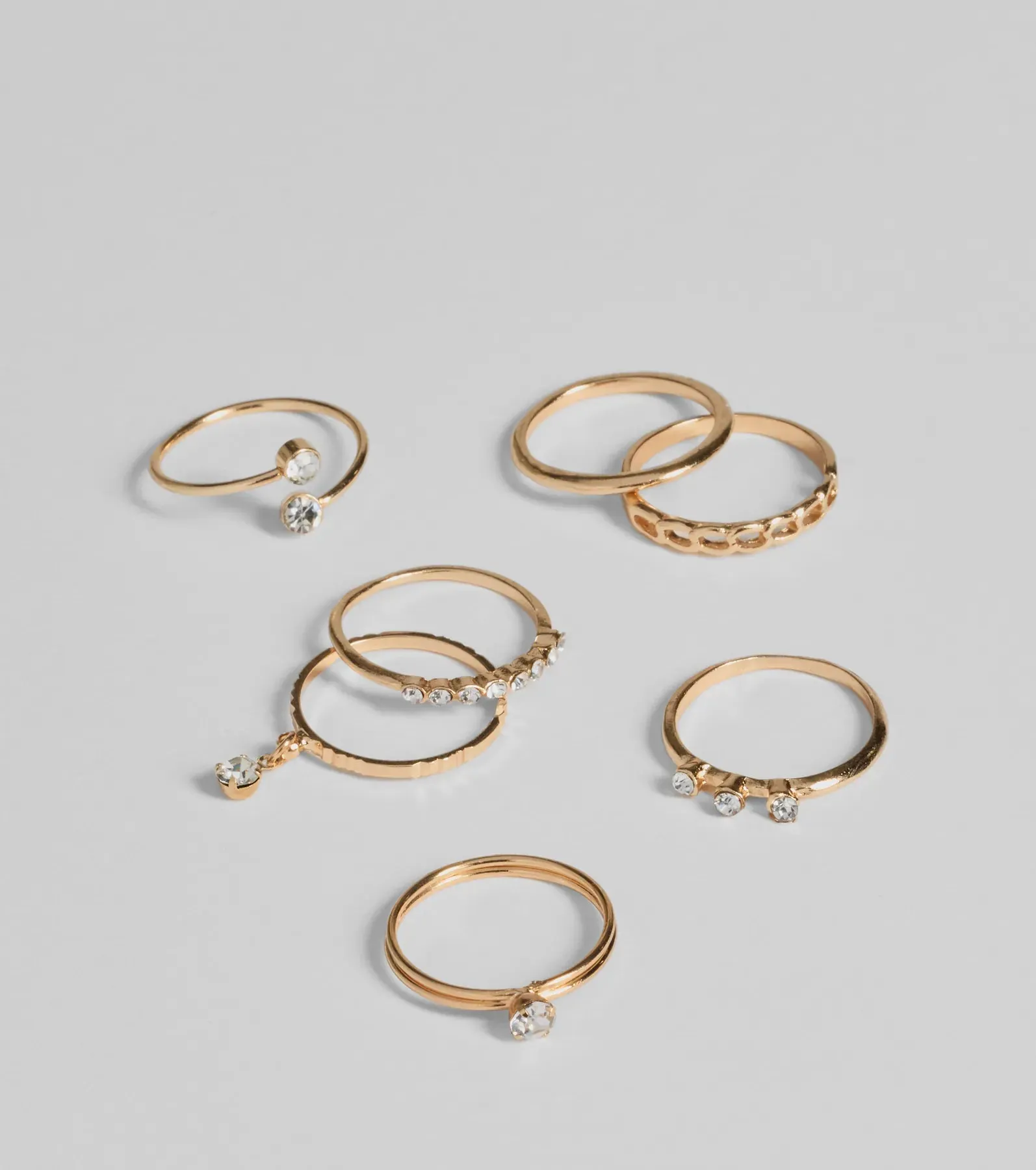 Stackable Style Seven Pack Ring Set sold by Windsor