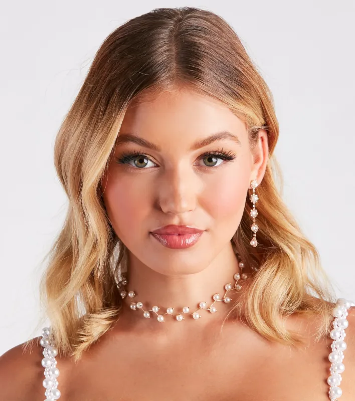 Perfect And Posh Pearl Choker Necklace sold by Windsor