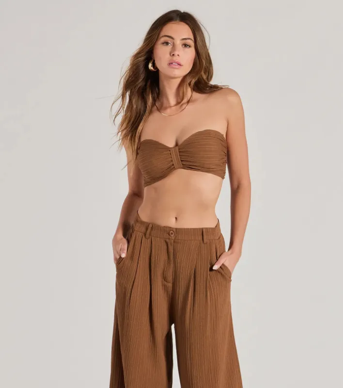 Endless Vacay Strapless Tube Crop Top sold by Windsor