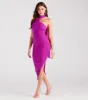 Divine Bloom Halter Rosette Flower Midi Dress sold by Windsor