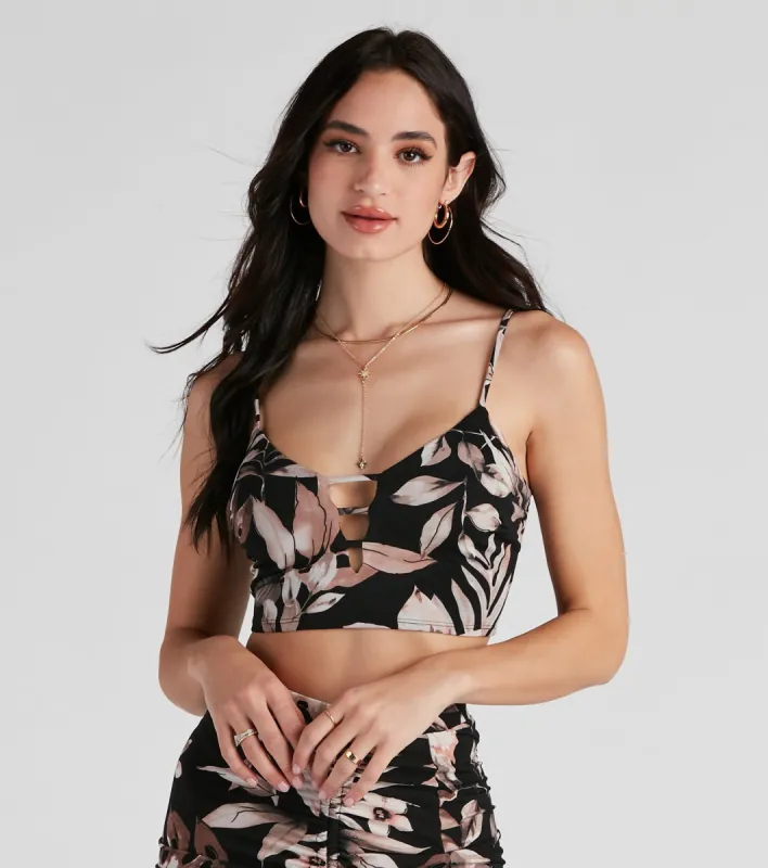 Island Flower Lattice Tank Top sold by Windsor