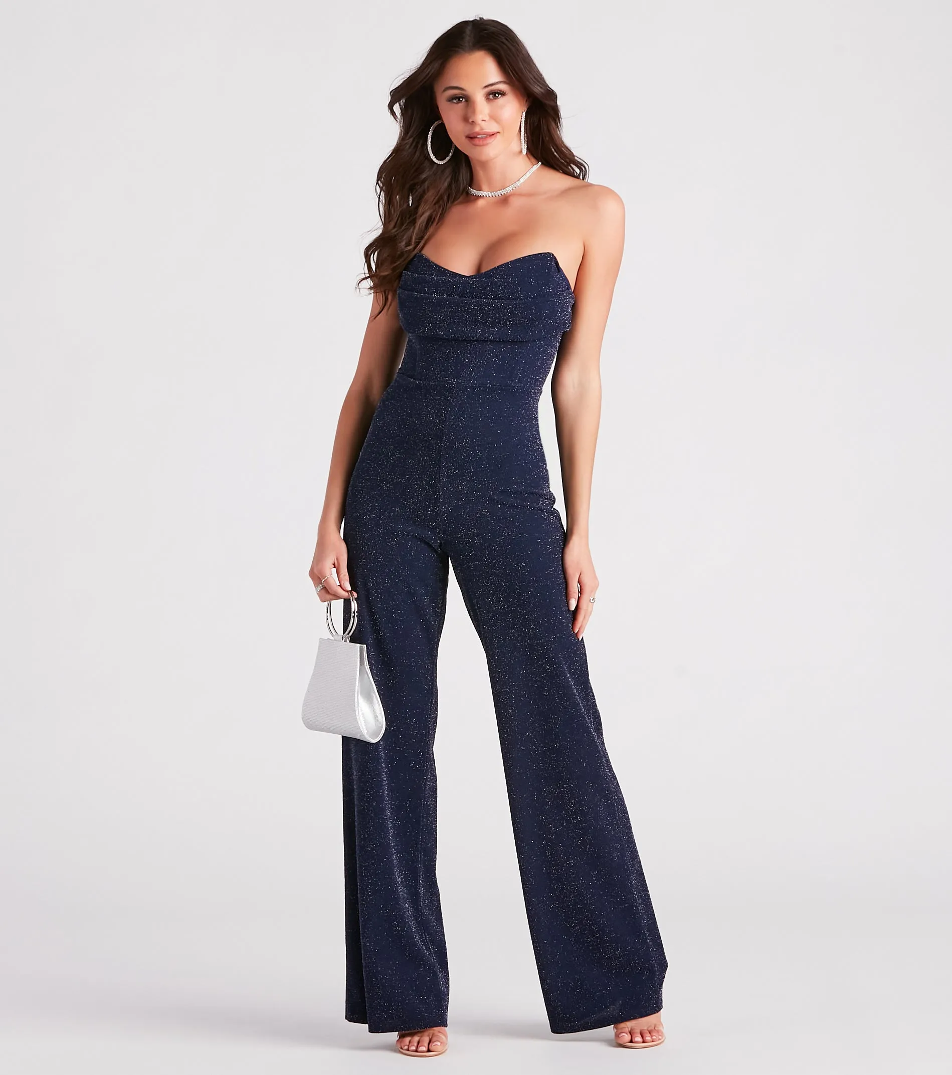 Glitter Is All It Takes Wide-Leg Jumpsuit sold by Windsor