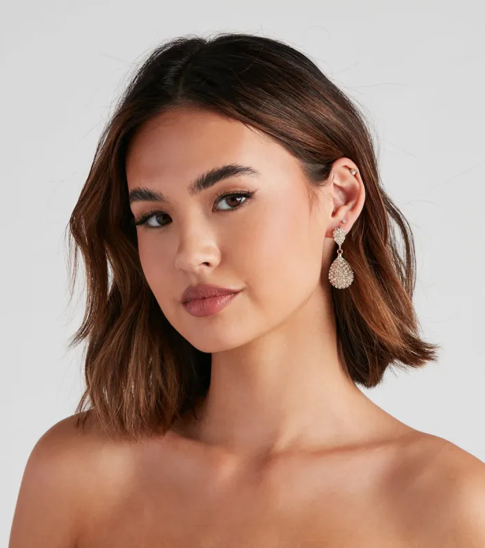Bonjour Glam Teardrop Earrings sold by Windsor