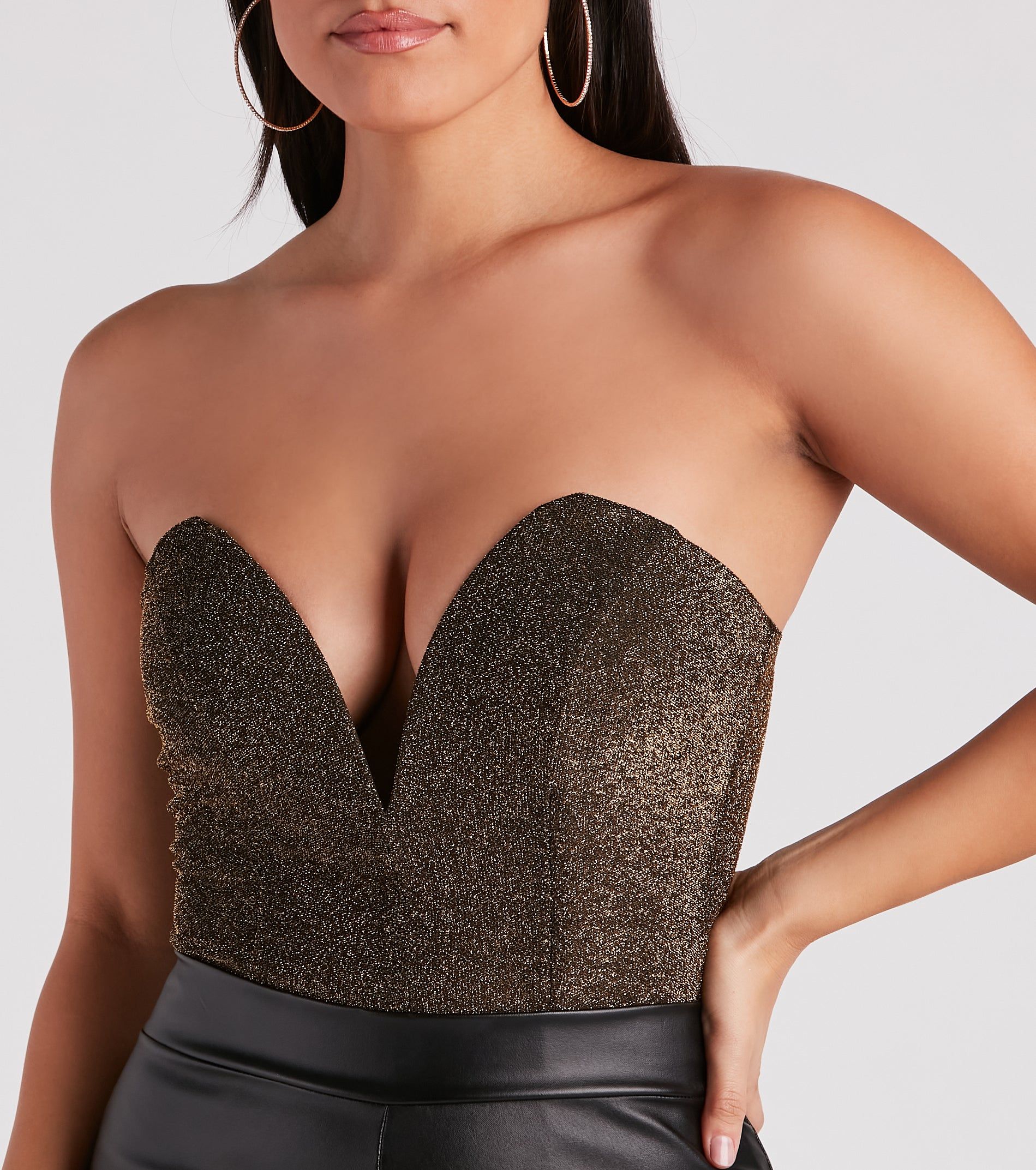 Gimme The Shine Strapless Bodysuit sold by Windsor product image thumbnail 5