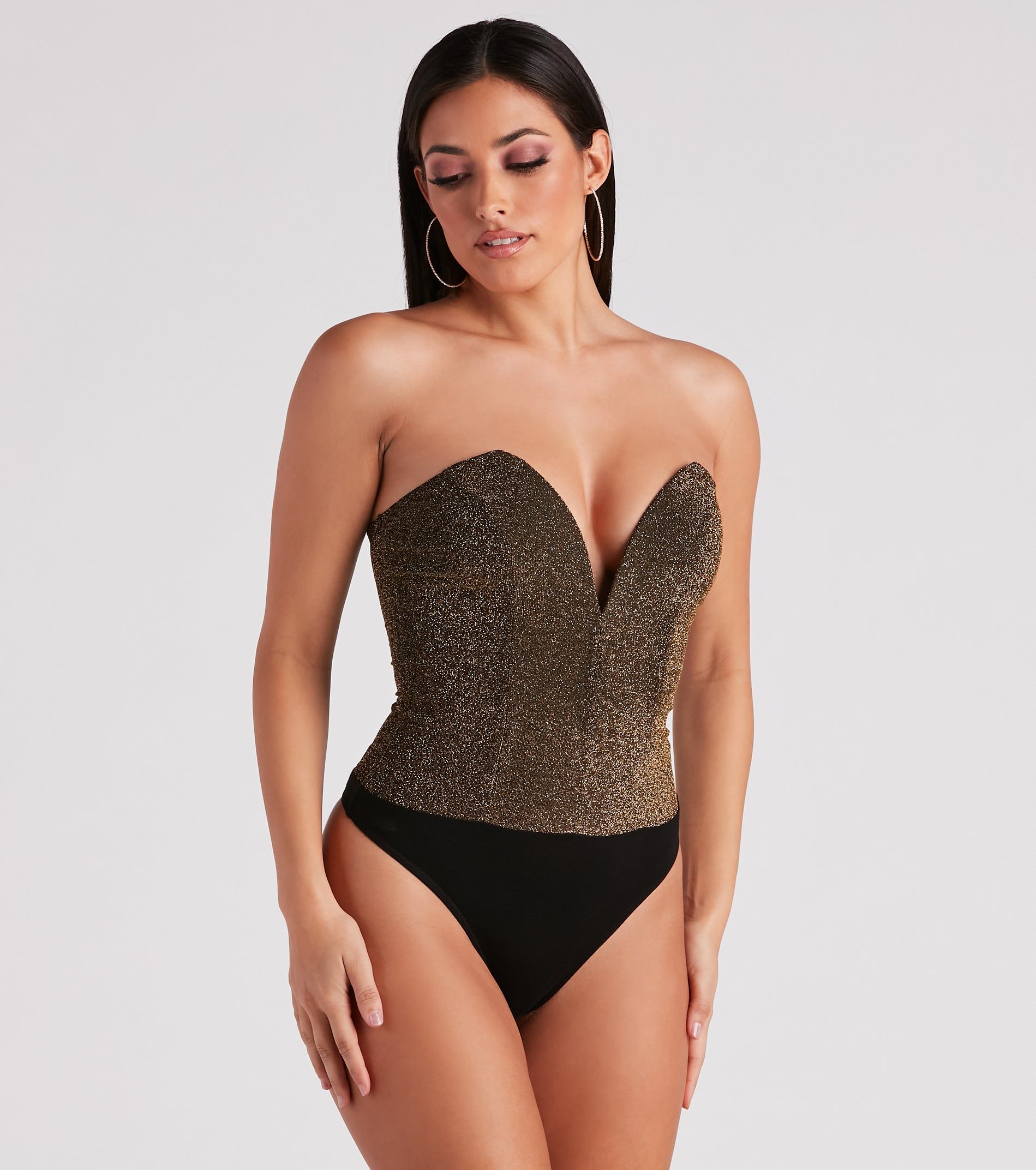 Gimme The Shine Strapless Bodysuit sold by Windsor product image thumbnail 3