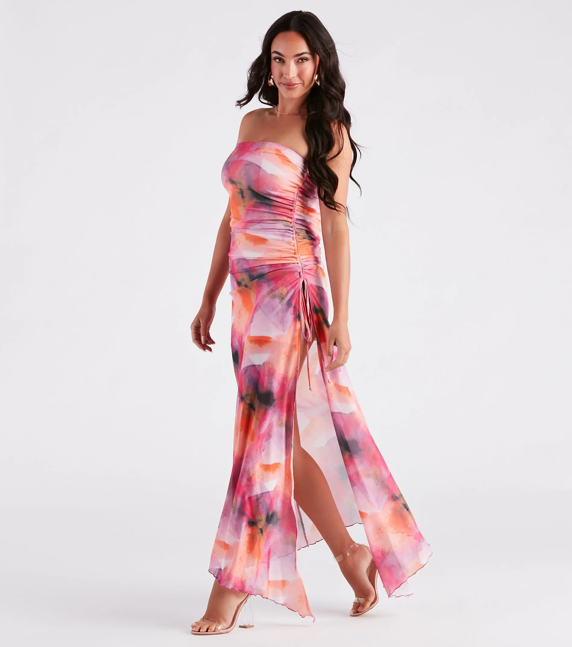 Major Crush Marble Print Maxi Dress sold by Windsor product image thumbnail 3