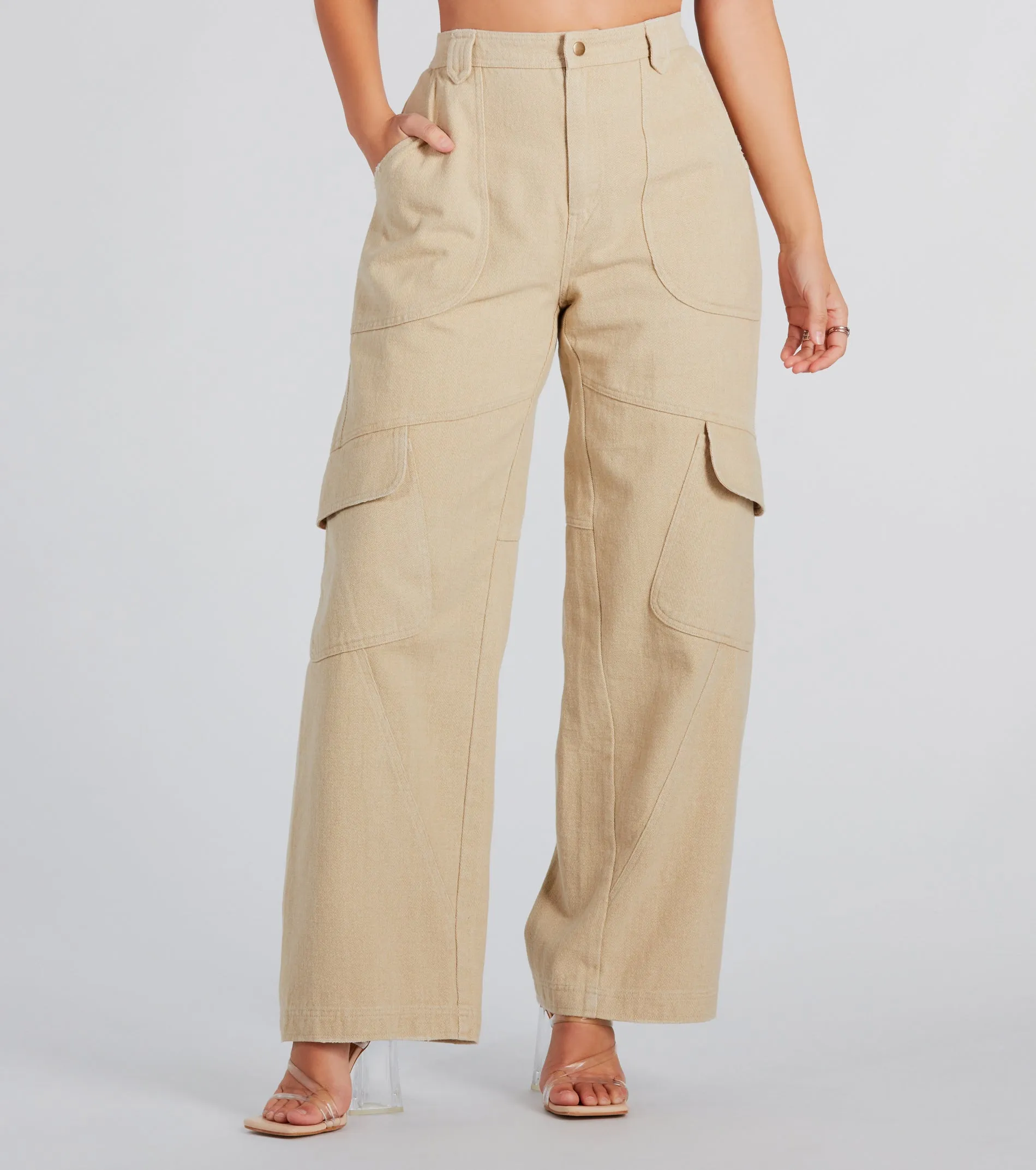 Casual Mood Wide-Leg Cargo Pants sold by Windsor product image thumbnail 5
