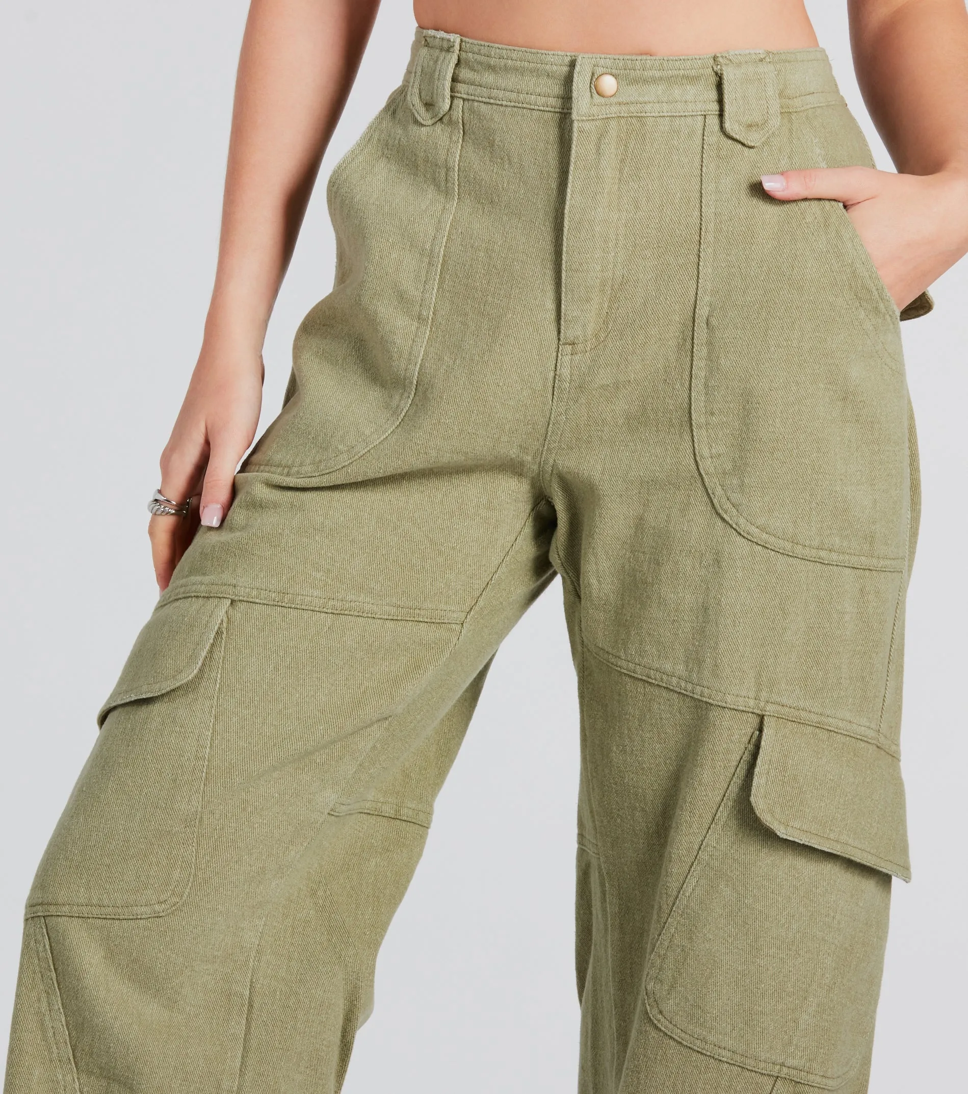 Casual Mood Wide-Leg Cargo Pants sold by Windsor product image thumbnail 3