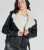 Always Elevated Faux Fur Trim Faux Leather Jacket sold by Windsor