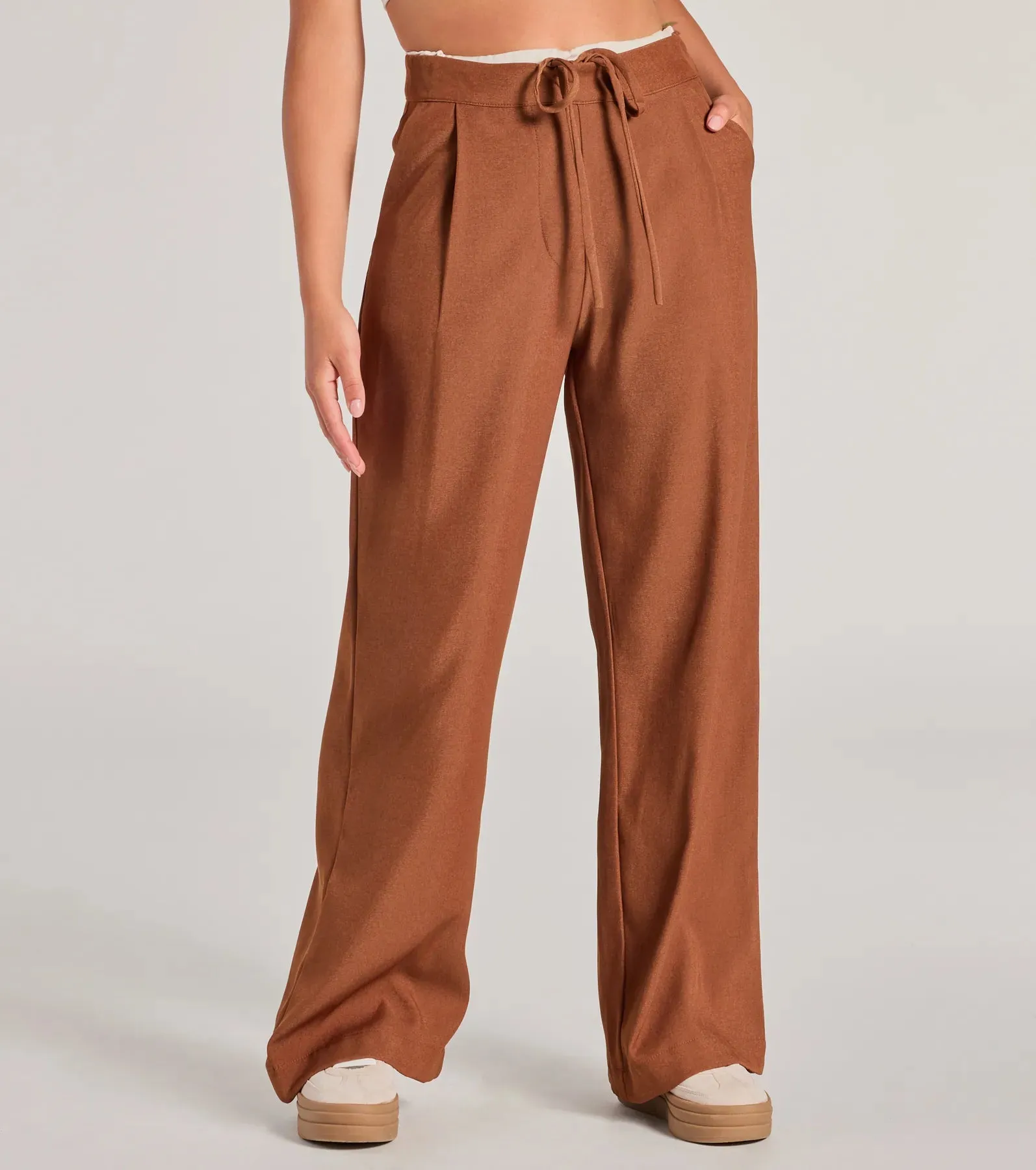 Trendy Muse Contrast Waist Trouser Pants sold by Windsor product image thumbnail 4