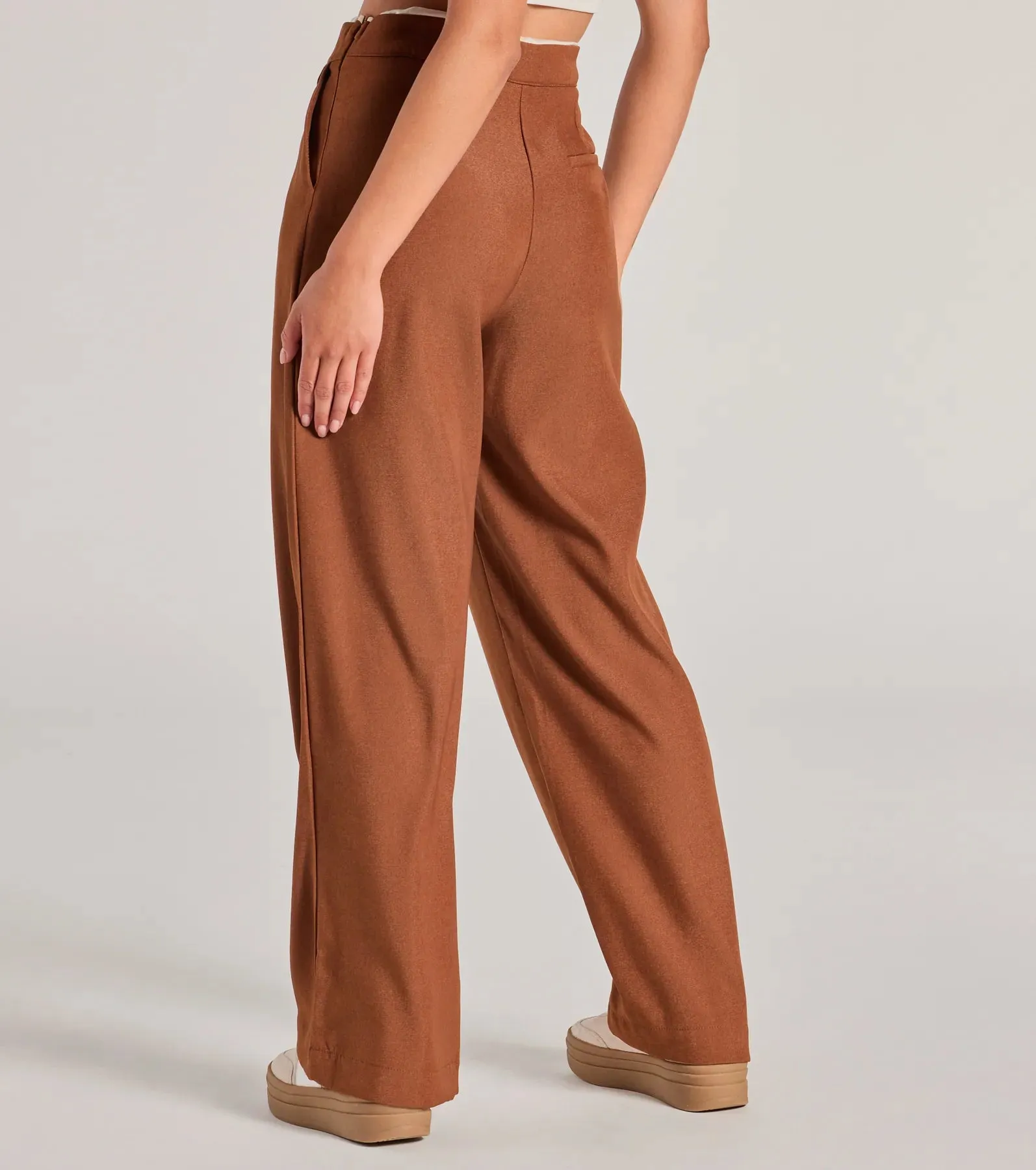 Trendy Muse Contrast Waist Trouser Pants sold by Windsor product image thumbnail 2