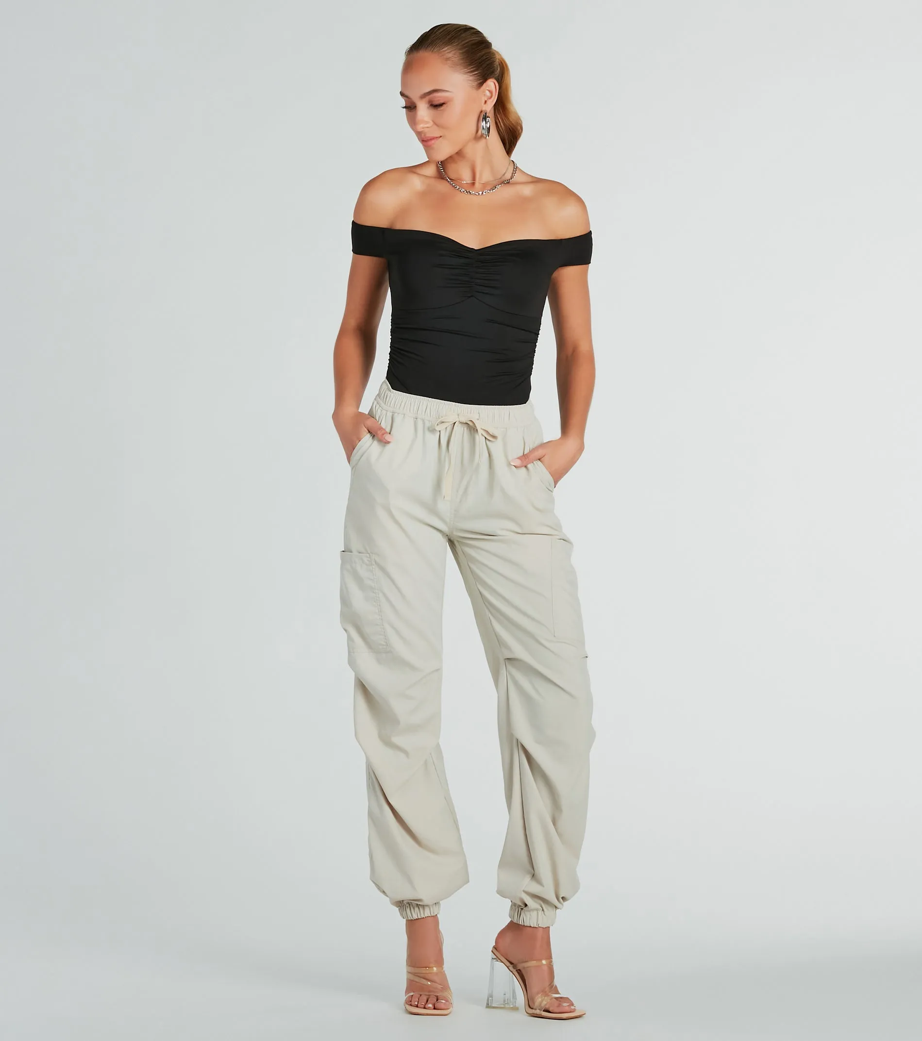 Ready To Go Off-The-Shoulder Bodysuit sold by Windsor product image thumbnail 4