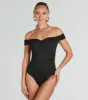 Ready To Go Off-The-Shoulder Bodysuit sold by Windsor