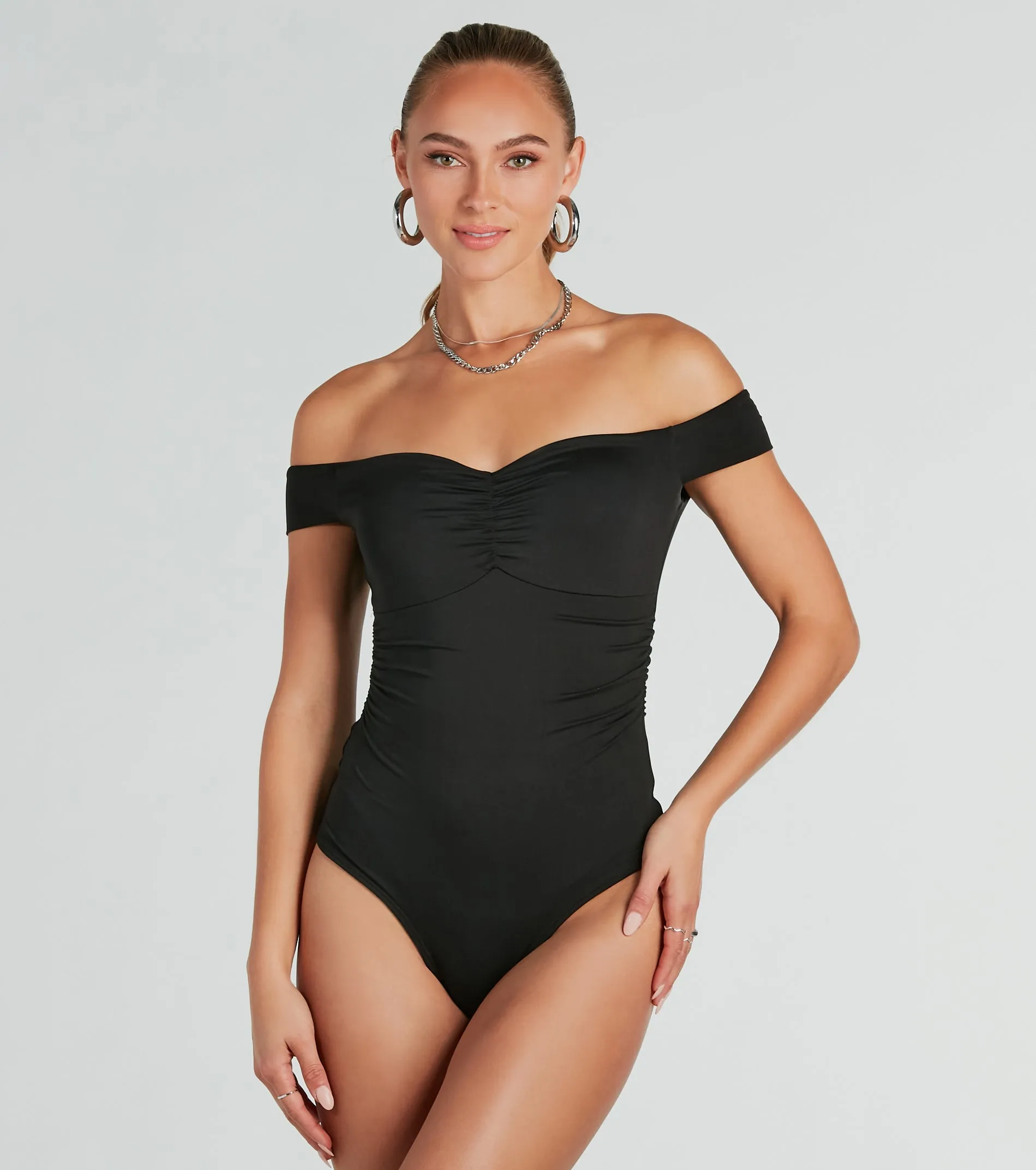 Ready To Go Off-The-Shoulder Bodysuit sold by Windsor product image thumbnail 5