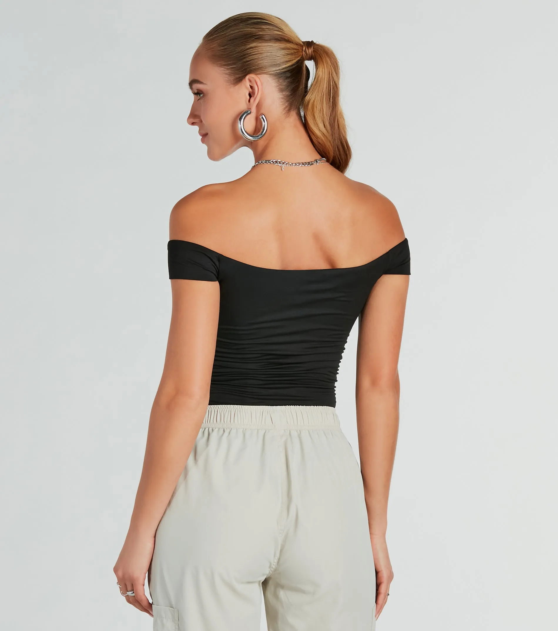 Ready To Go Off-The-Shoulder Bodysuit sold by Windsor product image thumbnail 2