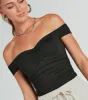 Ready To Go Off-The-Shoulder Bodysuit sold by Windsor