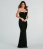 May Formal Velvet Rhinestone Mermaid Long Dress sold by Windsor