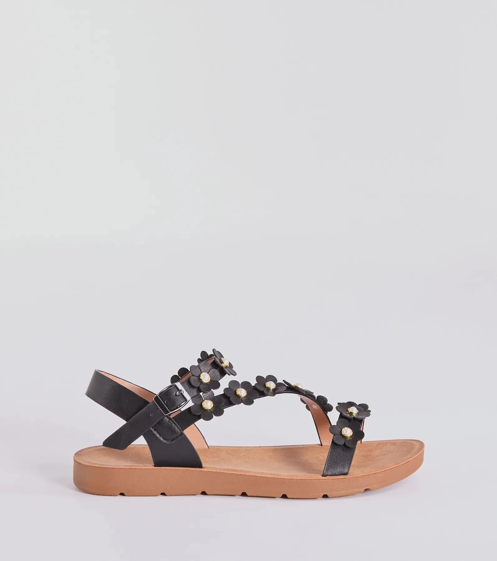 Floral Cutie Strappy Faux Leather Sandals sold by Windsor product image thumbnail 2