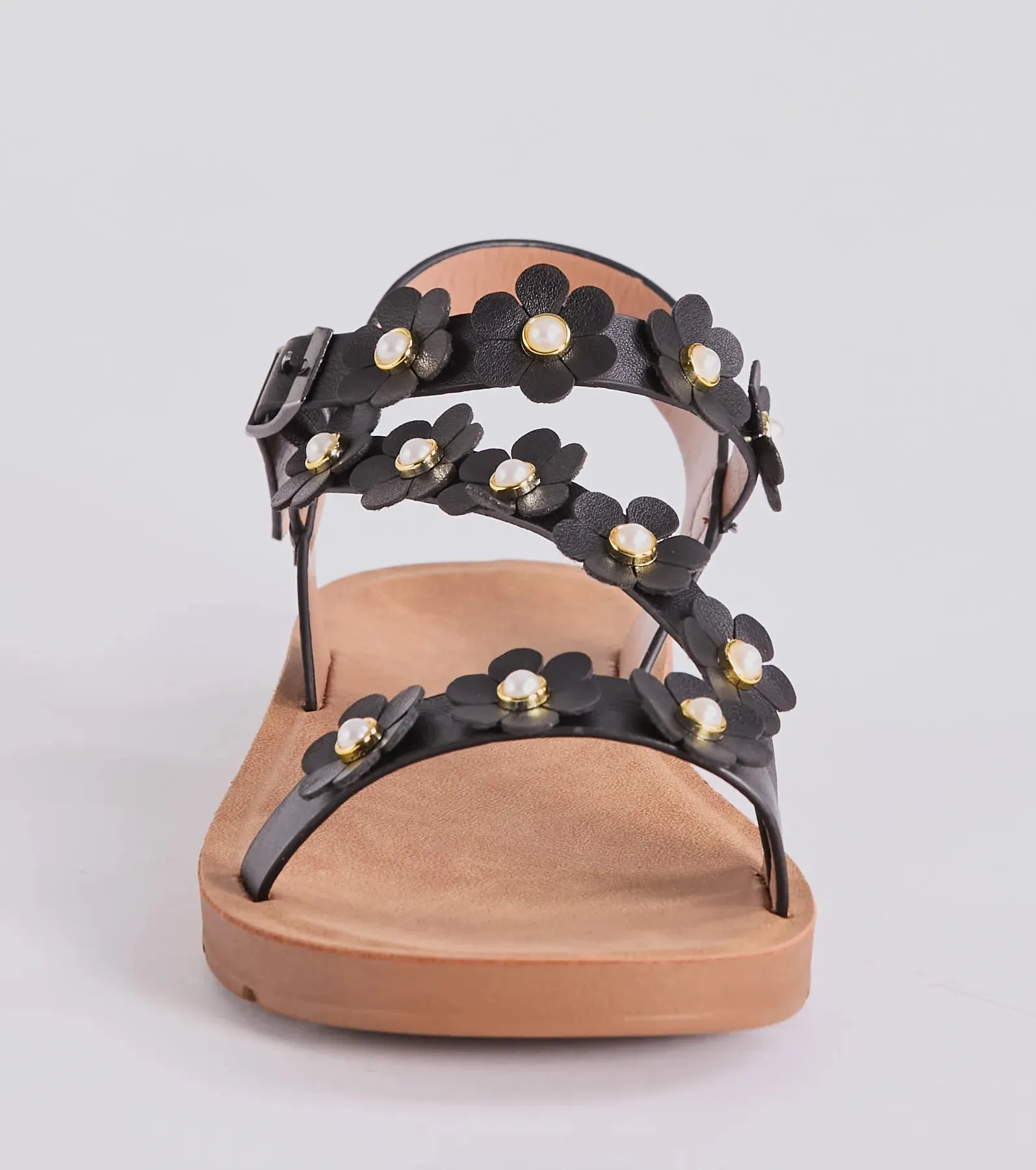 Floral Cutie Strappy Faux Leather Sandals sold by Windsor product image thumbnail 3