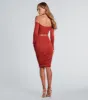 Major Hottie Cutout Ruched Midi Dress sold by Windsor