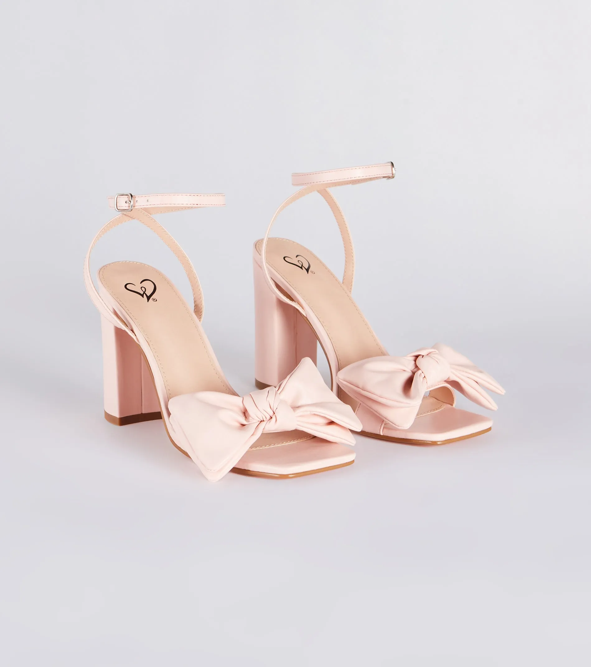 Treat Myself Statement Bow Block Heels sold by Windsor