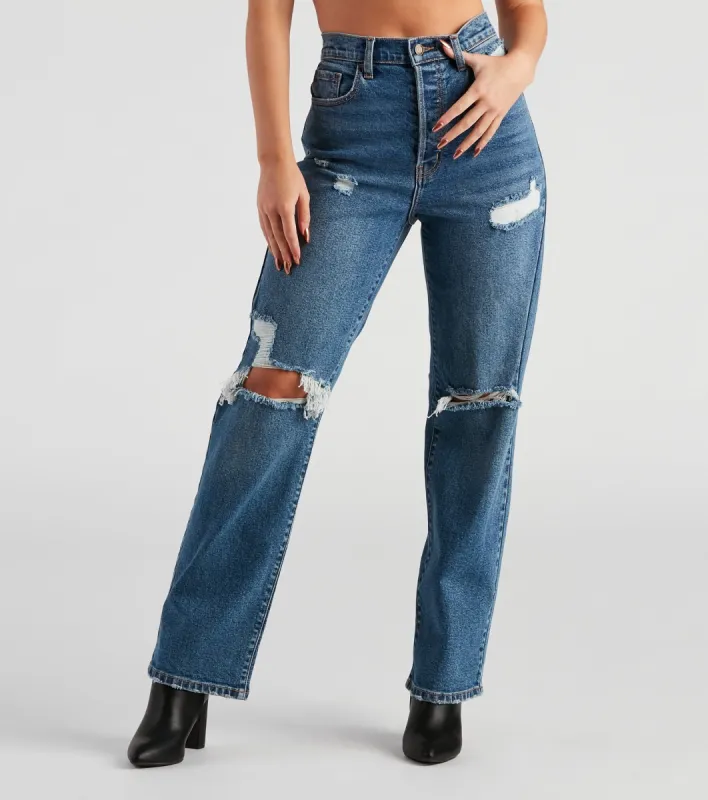 Jay High-Rise Wide Leg Jeans By Windsor Denim sold by Windsor